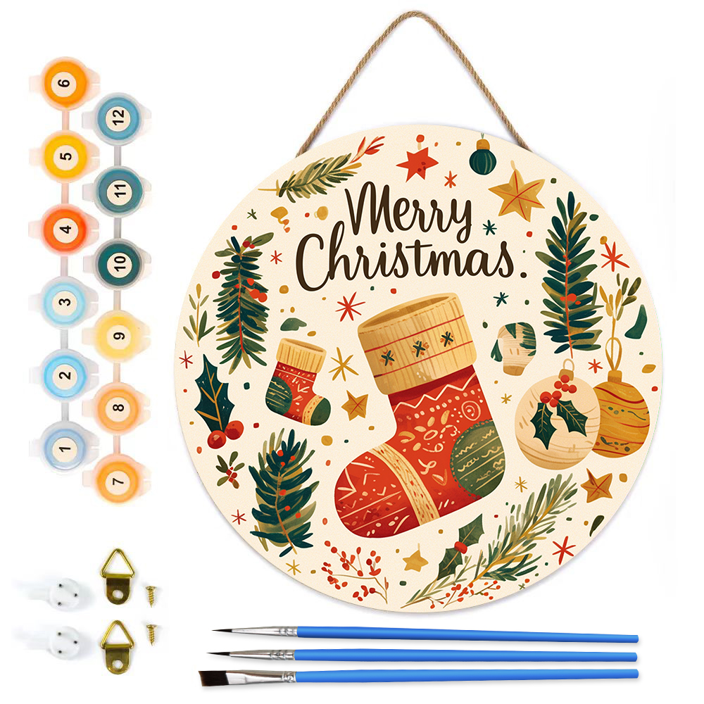 20cm-circular-wooden-painting-by-numbers-christmas-theme-ORFON