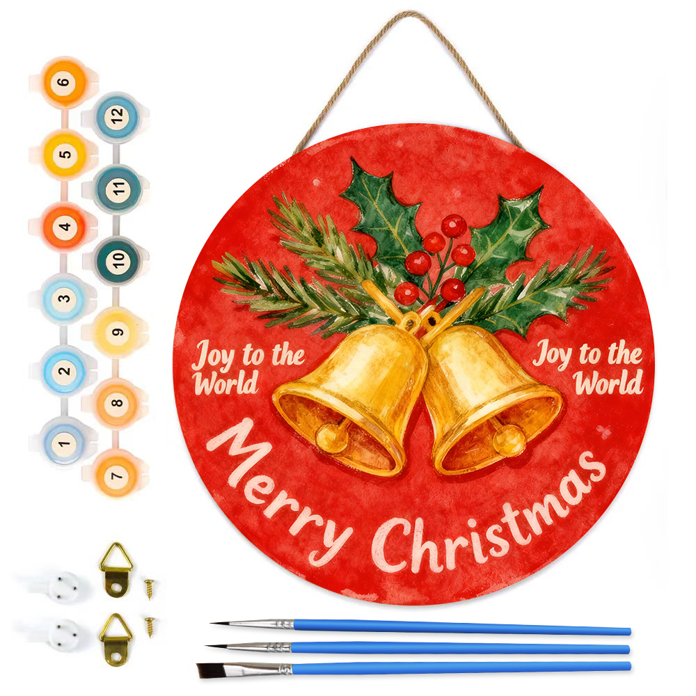 MBH3-Paint-by-Numbers-on-Wood-Slice-20cm-circular-Christmas-bell